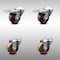 Service Caster 3 Inch SS High Temp Phenolic Swivel Bolt Hole Caster Set with 2 Total Lock Brake SCC-SSBHTTL20S314-PHSHT-2-S-2 - alternate 1